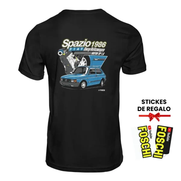Remera “Spazio 1986 Swap Edition” - Negra